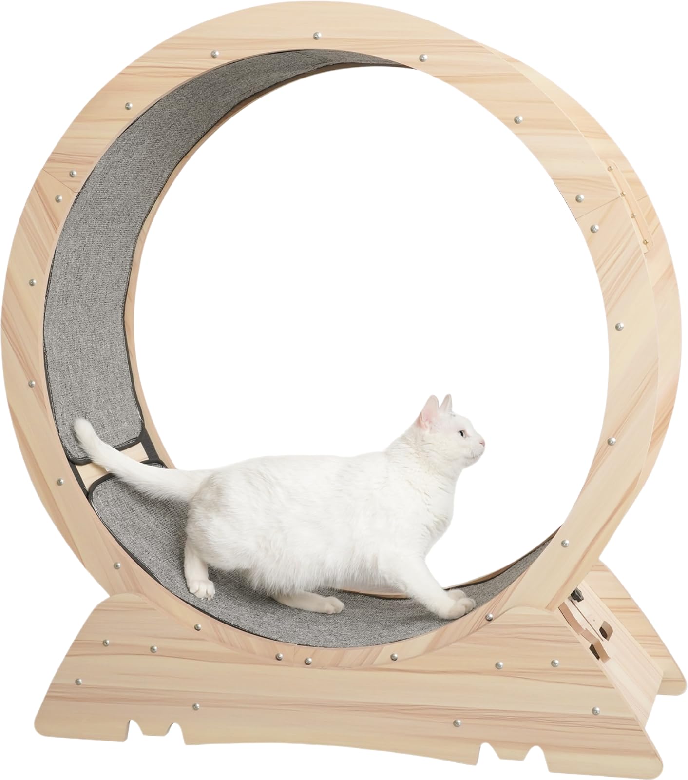 Amazon.co.jp: KUMMO 在庫一掃 キャットホイール 直径103cm 木製 猫